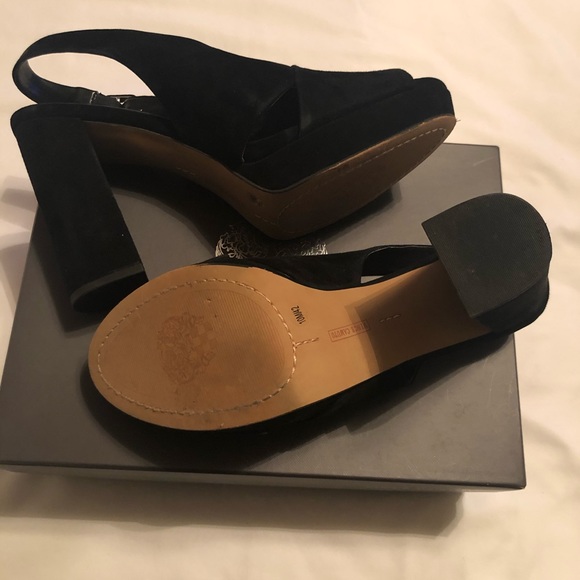 Vince Camuto Javasan Peep Toe Casual Slingback - Picture 4 of 6